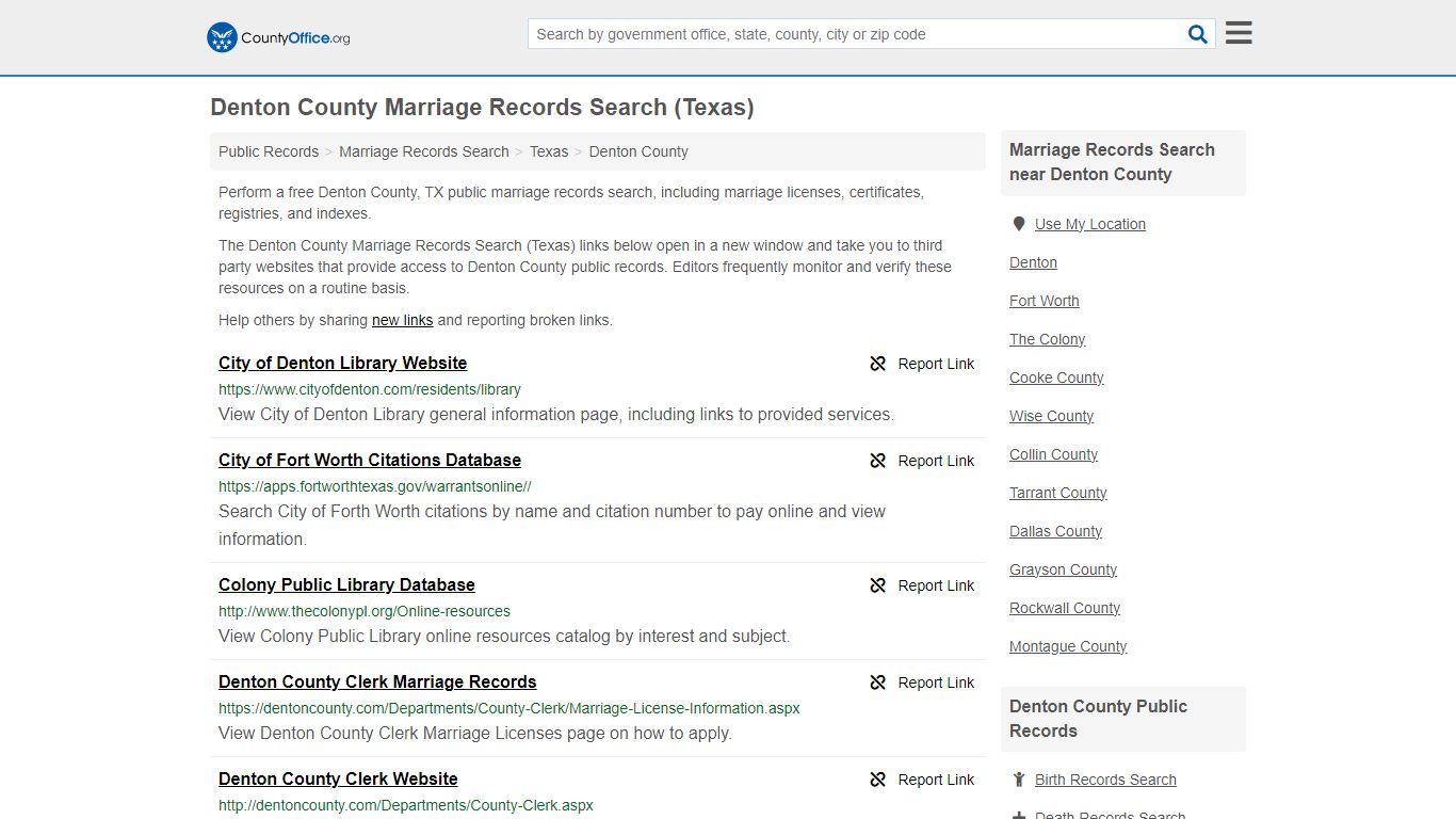 Marriage Records Search - Denton County, TX (Marriage Licenses ...